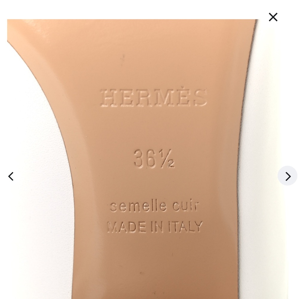HERMÉS CALFSKIN ALMA SANDALS 36.5 - Picture 5 of 5